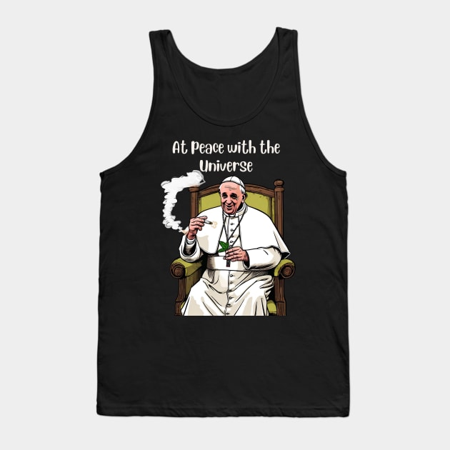 Pope Francis | At Peace with The Universe Tank Top by Klau